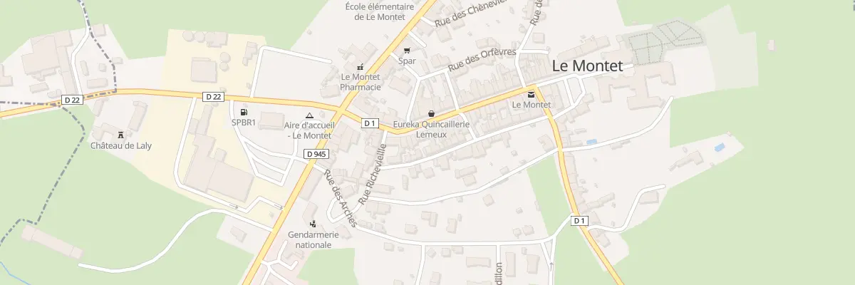 Plan du 33 Gr Grande Rue au Montet