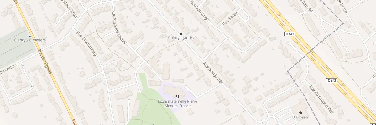 Plan du 522 Rue Jean Jaurès à Cuincy