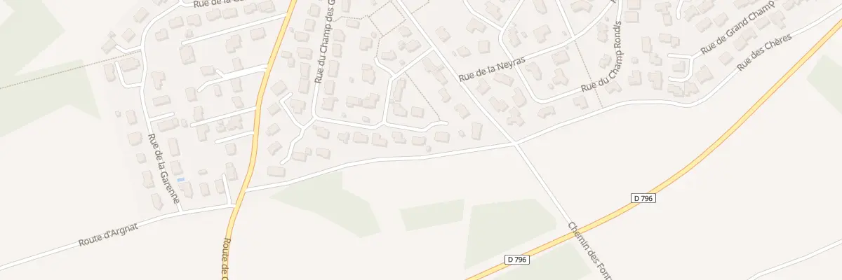 Plan du 6 Imp du Champ des Granges à Malauzat