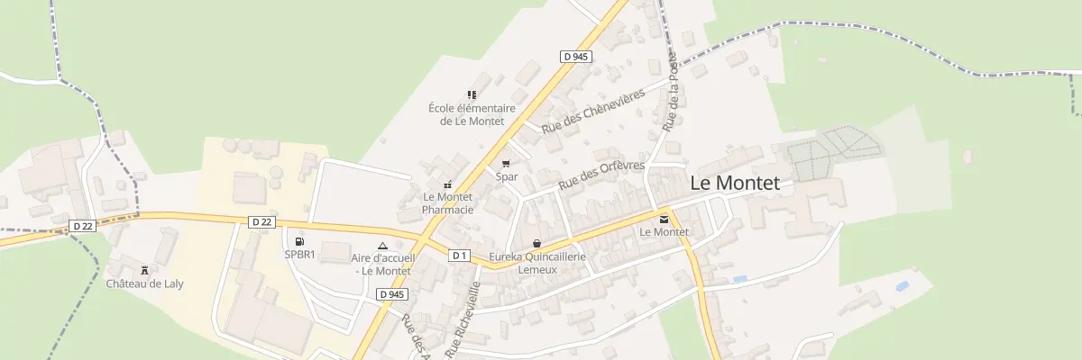 Plan du 6 Rue des Orfèvres au Montet