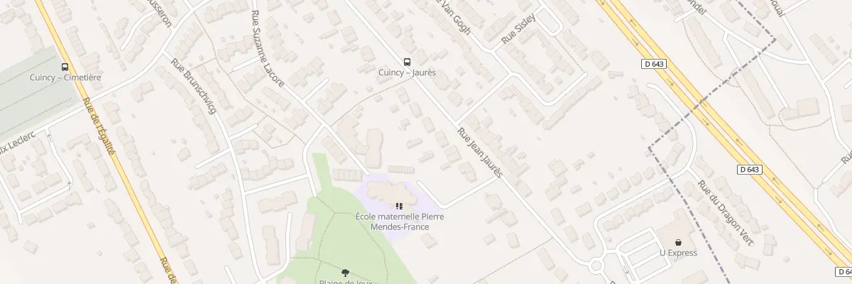 Plan du 534 Rue Jean Jaurès à Cuincy