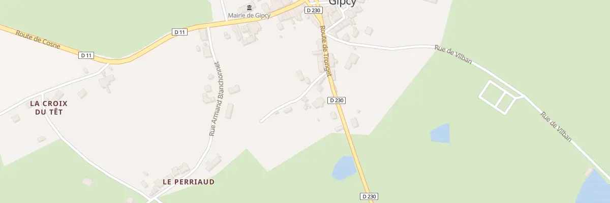 Plan du 5041 Le Bourg à Gipcy
