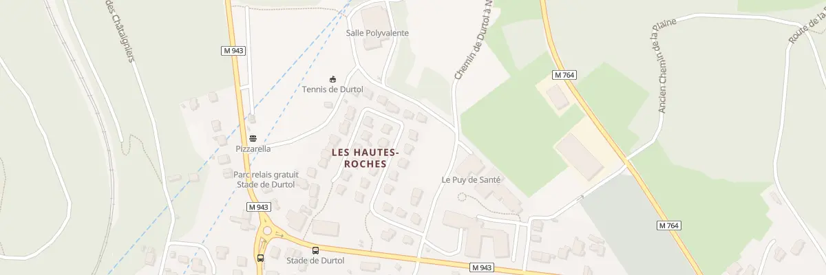 Plan du 13 Ham des Hautes Roches à Durtol