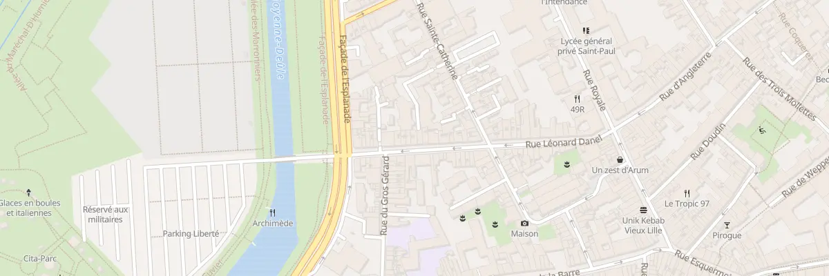 Plan du 52 Rue Léonard Danel à Lille