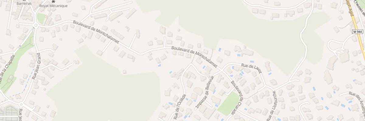 Plan du 44 Bd de Montchalamet à Royat