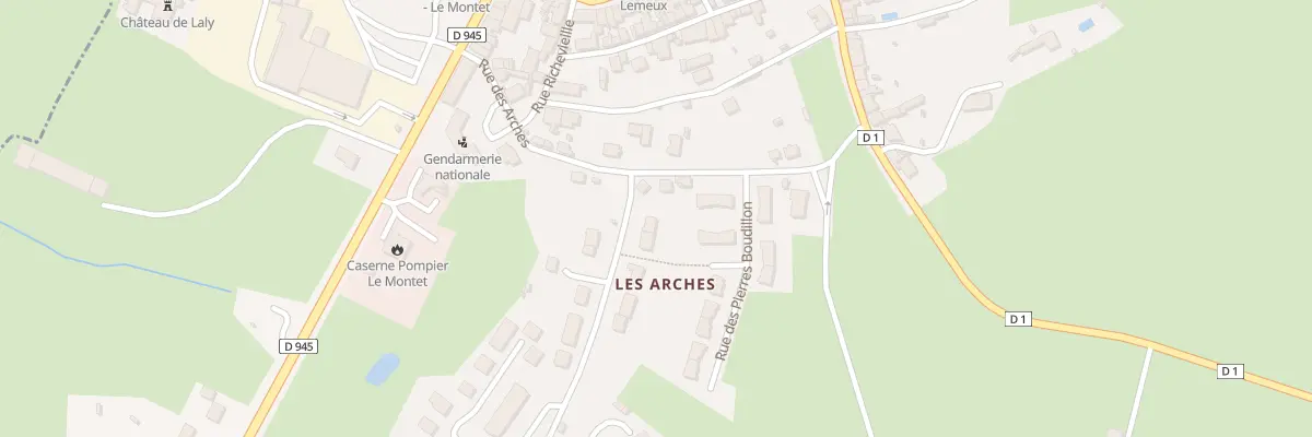 Plan du 3 Rue du Stade au Montet