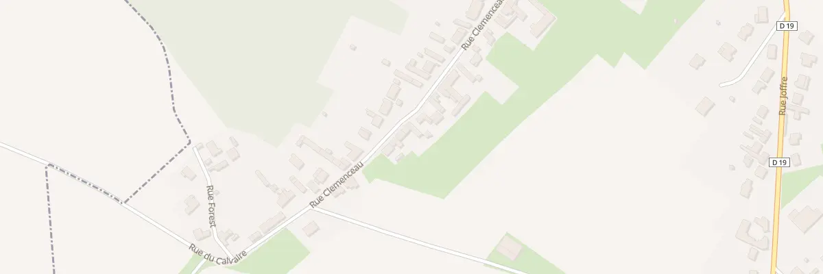 Plan du 707 Rue Clémenceau à Rumaucourt