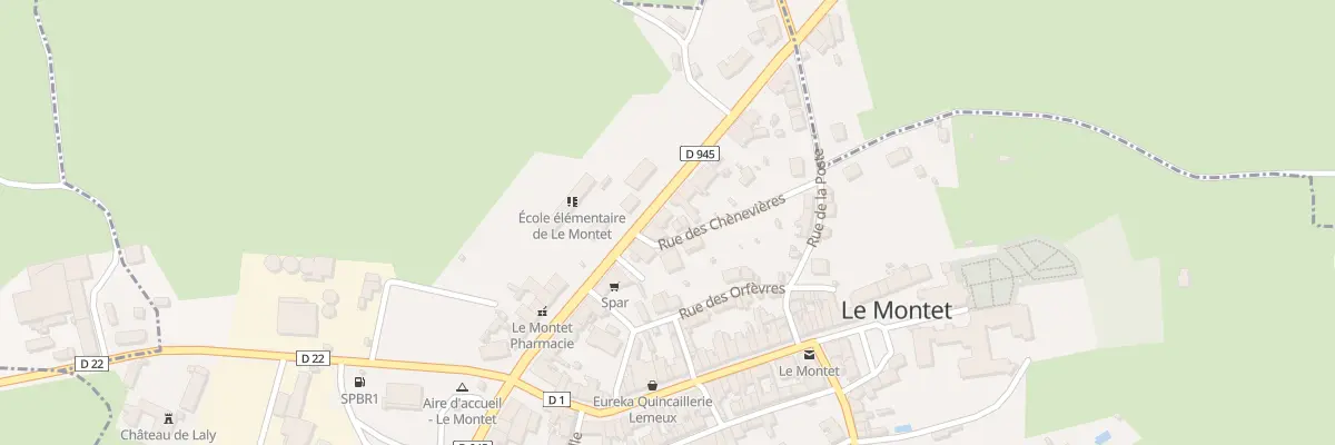 Plan du 15 Rte Départementale 945 au Montet