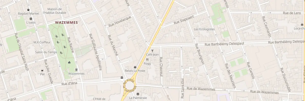 Plan du 1 Rue Barthélémy Delespaul à Lille