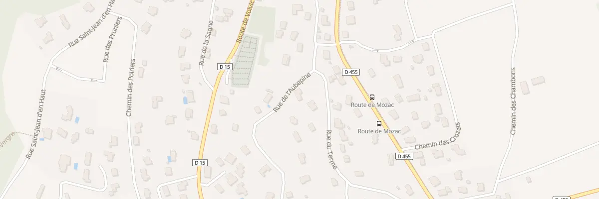 Plan du 1 Rue de l’Aubepine St Hippolyte à Châtel-Guyon