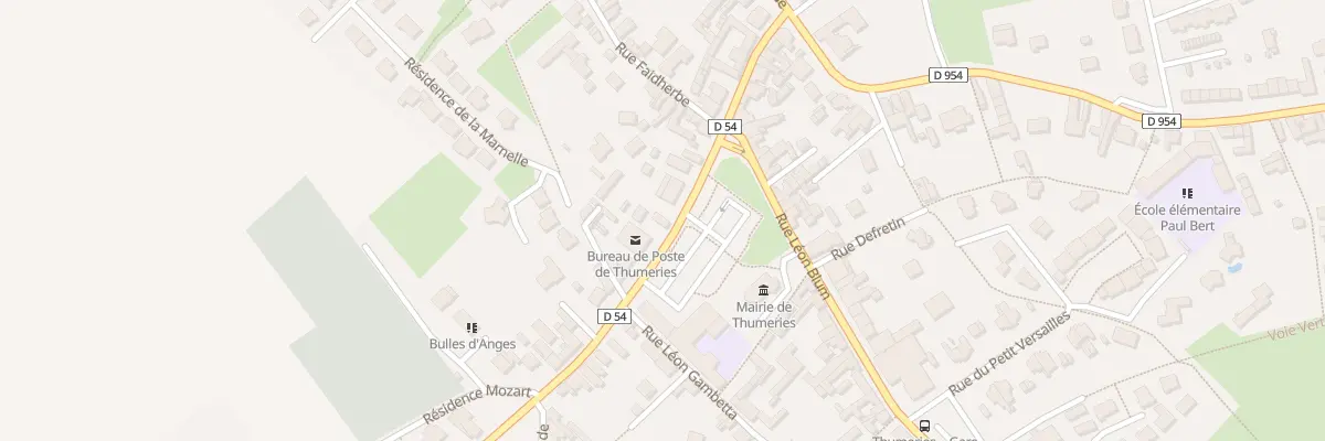 Plan du 22 Rue Roger Salengro à Thumeries