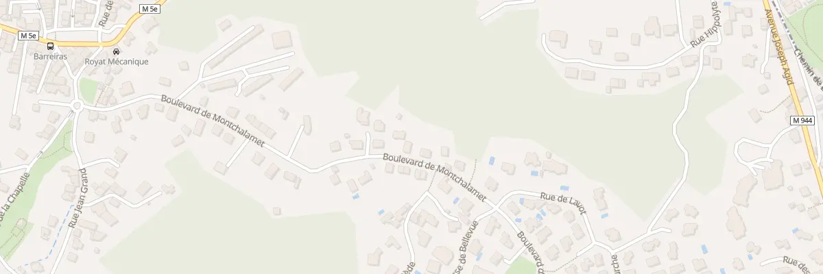 Plan du 37 Bd de Montchalamet à Royat
