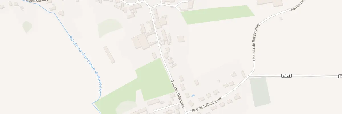 Plan du 137 Rue des Déportés à Salency