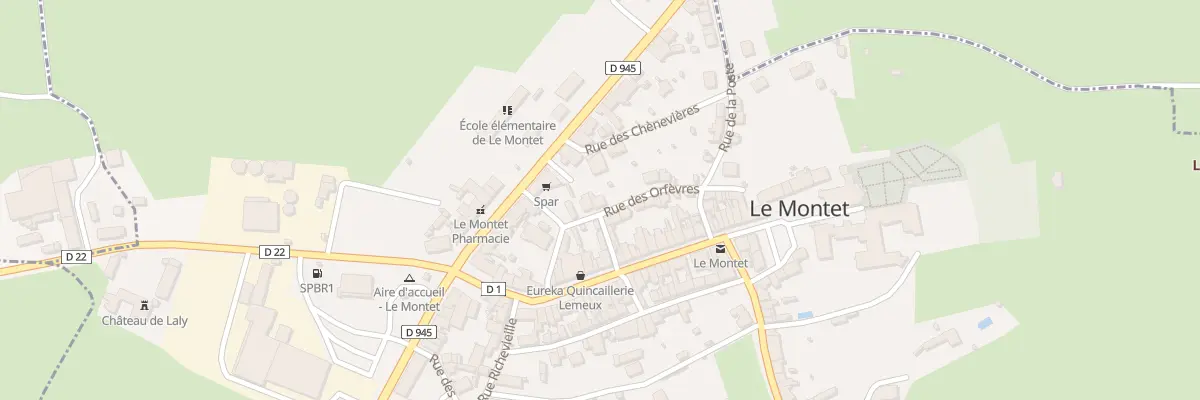Plan du 4 Rue des Orfèvres au Montet
