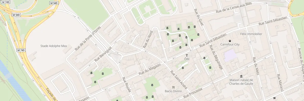 Plan du 132 Rue Saint André à Lille