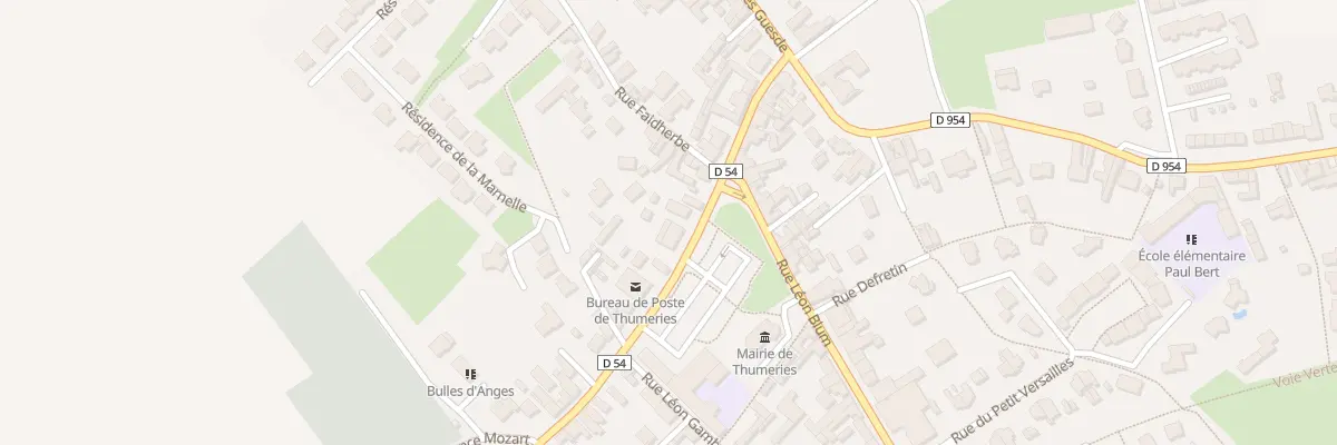 Plan du 18T Rue Roger Salengro à Thumeries