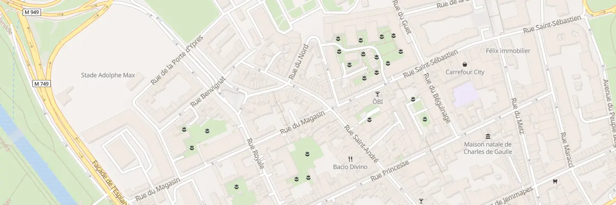 Plan du 135B Rue Saint André à Lille