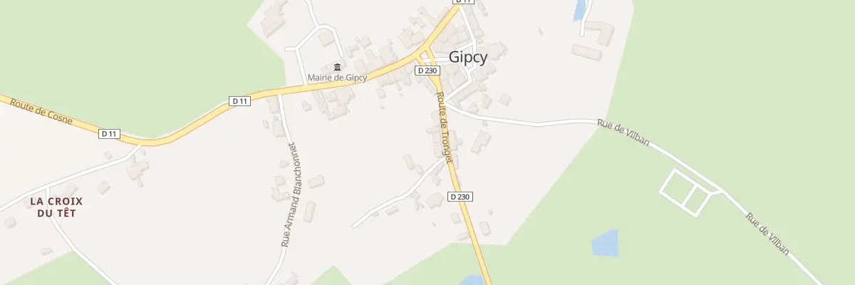 Plan du 5043 Le Bourg à Gipcy