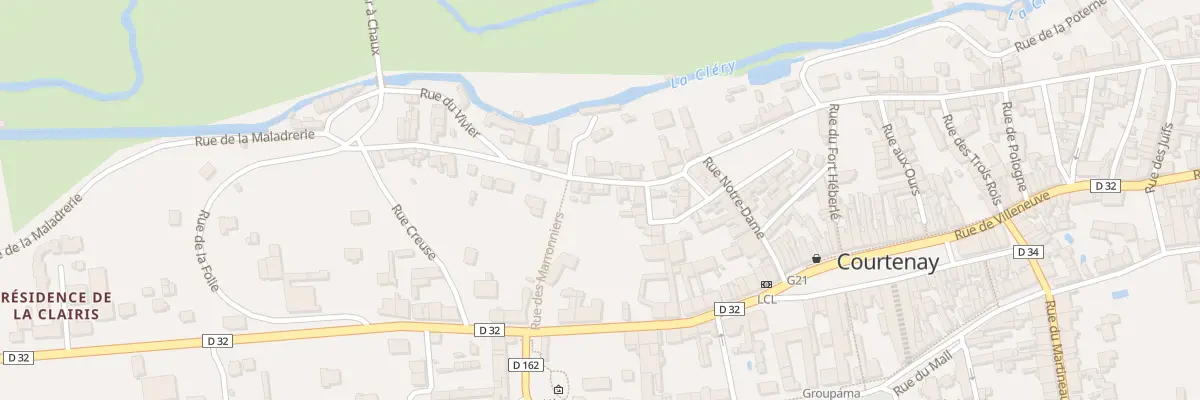 Plan du 9 Rue du Faubourg Notre Dame à Courtenay