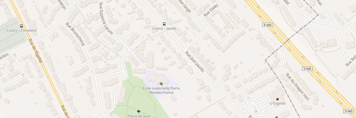 Plan du 552 Rue Jean Jaurès à Cuincy