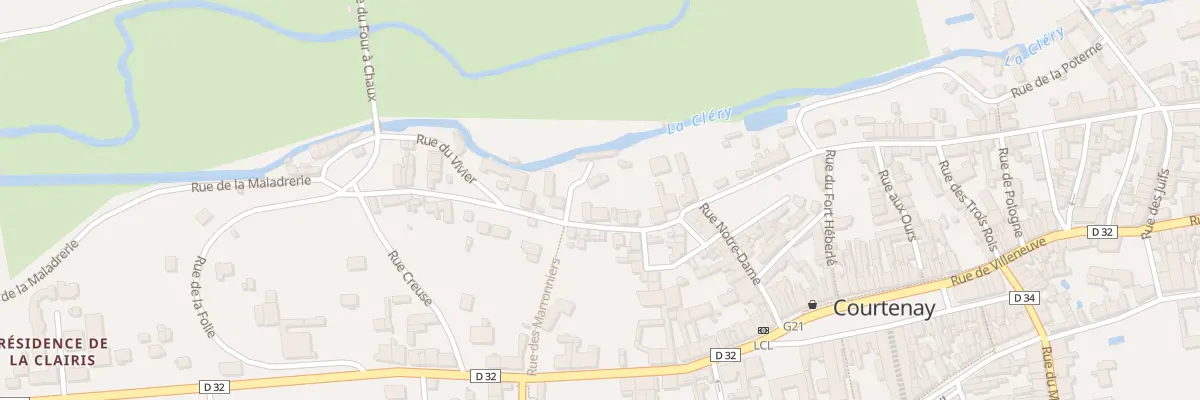 Plan du 14 Rue du Faubourg Notre Dame à Courtenay