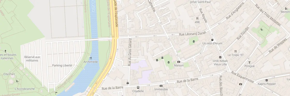 Plan du 57 Rue Léonard Danel à Lille