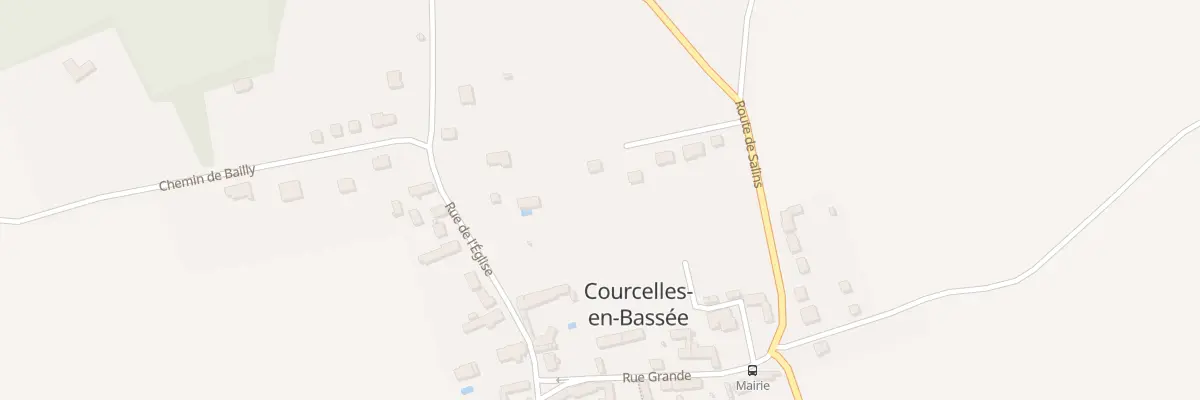 Plan du 25 Rte de Salins à Courcelles-en-Bassée