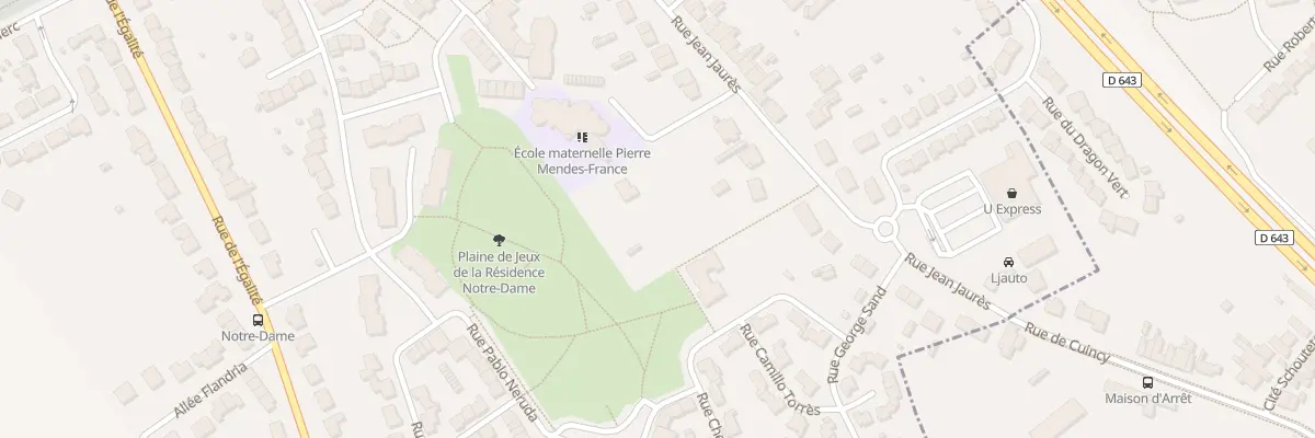Plan du 650 Rue Jean Jaurès à Cuincy