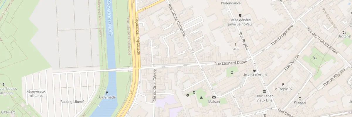 Plan du 42 Rue Léonard Danel à Lille