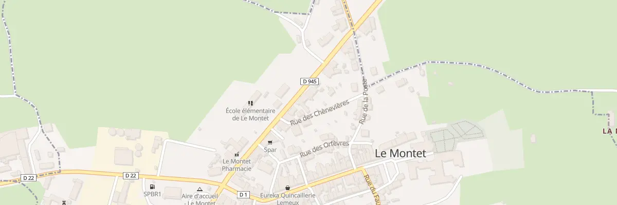 Plan du 11 N Rte Nationale au Montet