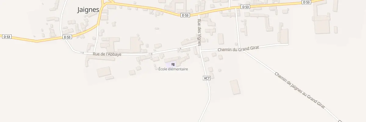 Plan du 20 Rue de l’Abbaye à Jaignes