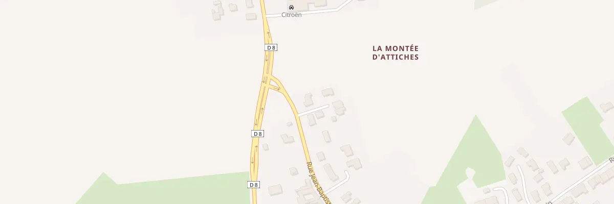 Plan du 110 Rue Jean-baptiste Collette à Attiches