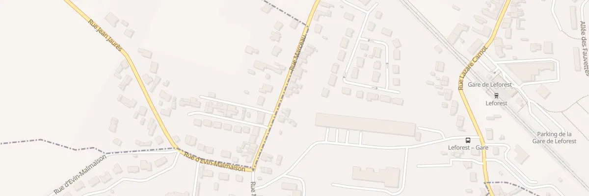 Plan du 91 Rue Marceau à Leforest