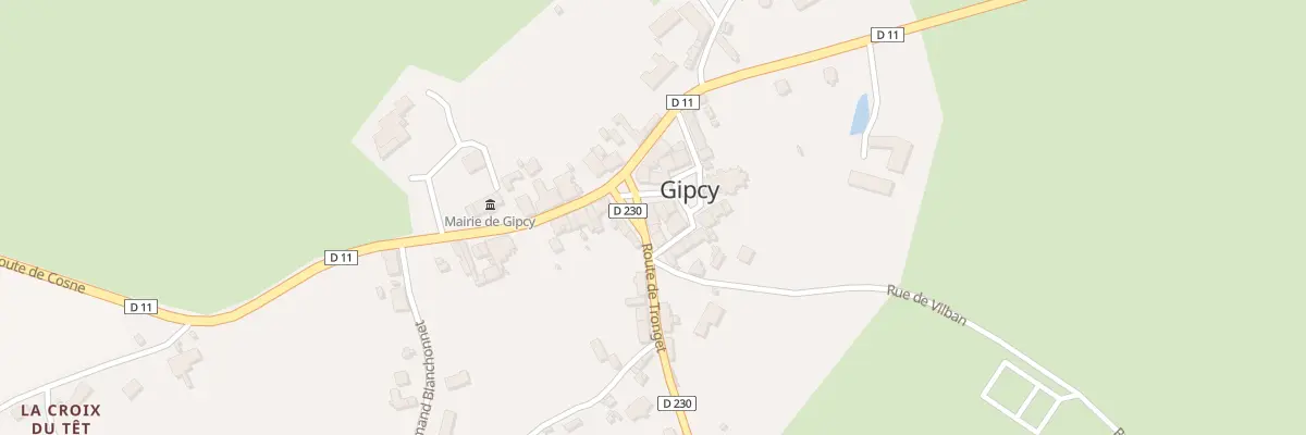 Plan du 5027 Le Bourg à Gipcy