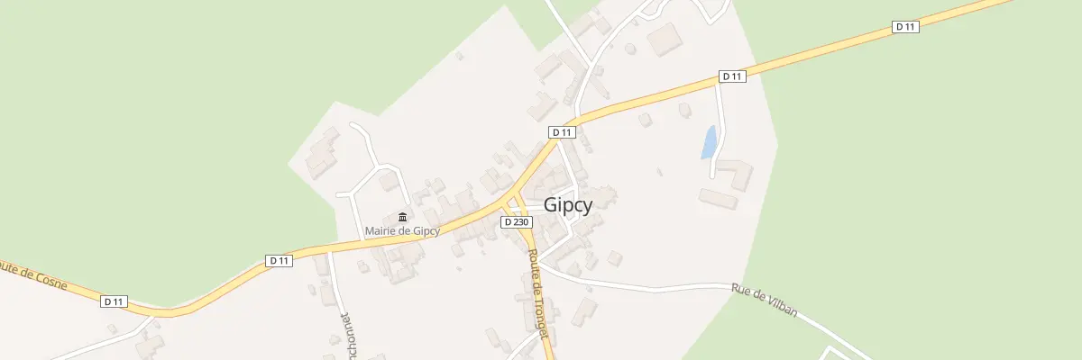 Plan du 5023 Le Bourg à Gipcy
