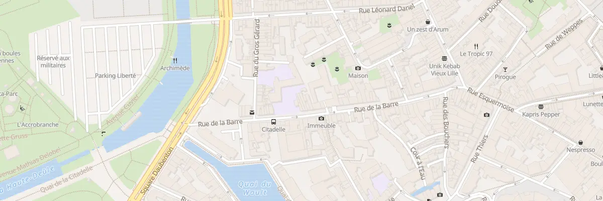 Plan du 72 Rue de la Barre à Lille