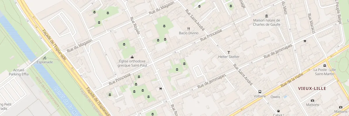 Plan du 65 Rue Princesse à Lille