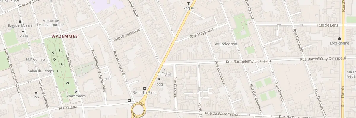 Plan du 8 Rue Barthélémy Delespaul à Lille