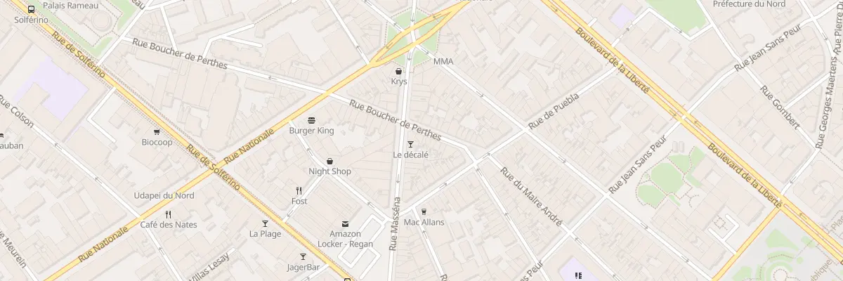 Plan du 92B Rue Boucher de Perthes à Lille