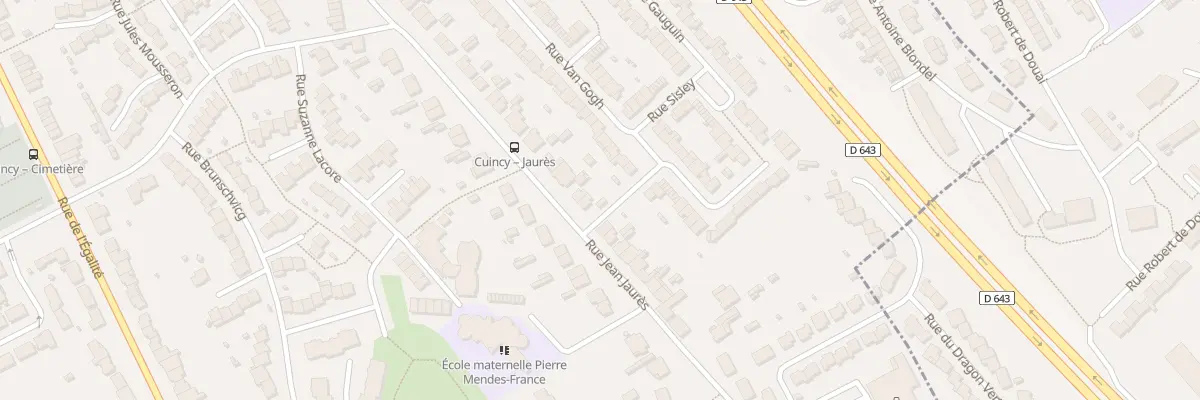 Plan du 523 Rue Jean Jaurès à Cuincy