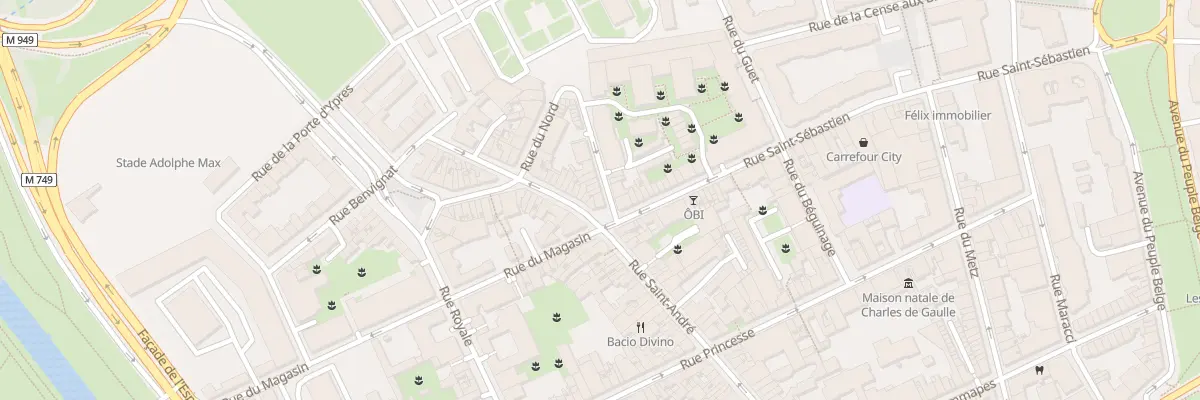 Plan du 116 Rue Saint André à Lille