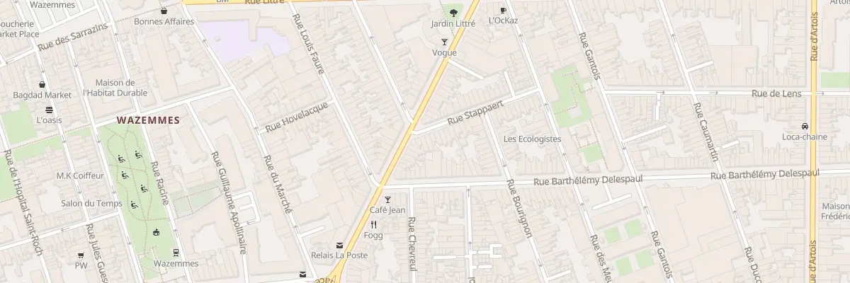 Plan du 5 Rue Stappaert à Lille