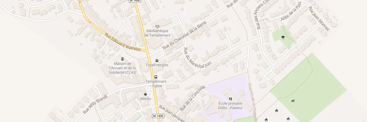Plan du 6 Rue du Mal Juin à Templemars
