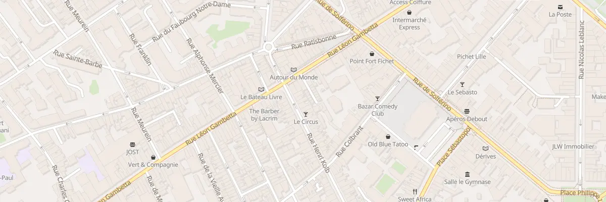 Plan du 7 Rue Henri Kolb à Lille