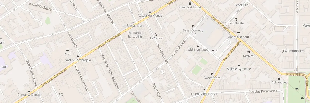 Plan du 26 Rue Henri Kolb à Lille