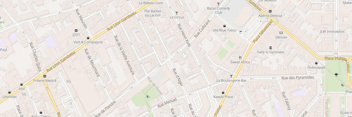 Plan du 11B Rue de Flandre à Lille