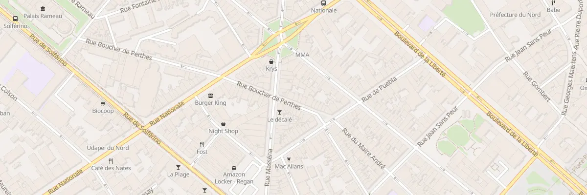 Plan du 69B Rue Boucher de Perthes à Lille