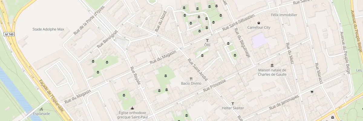 Plan du 125 Rue Saint André à Lille