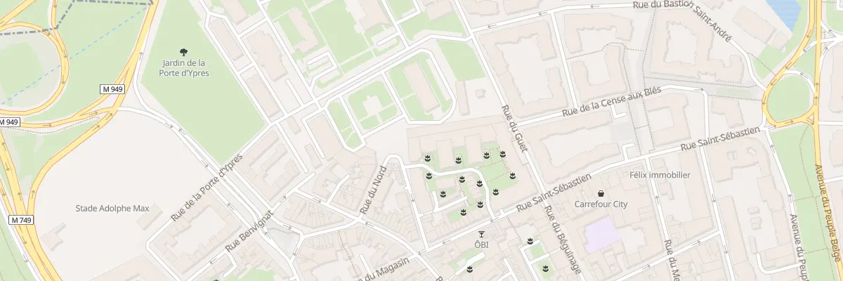 Plan du 44 Rue de la Caserne Saint-Ruth à Lille