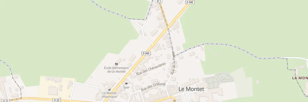 Plan du 5 N Rte Nationale au Montet